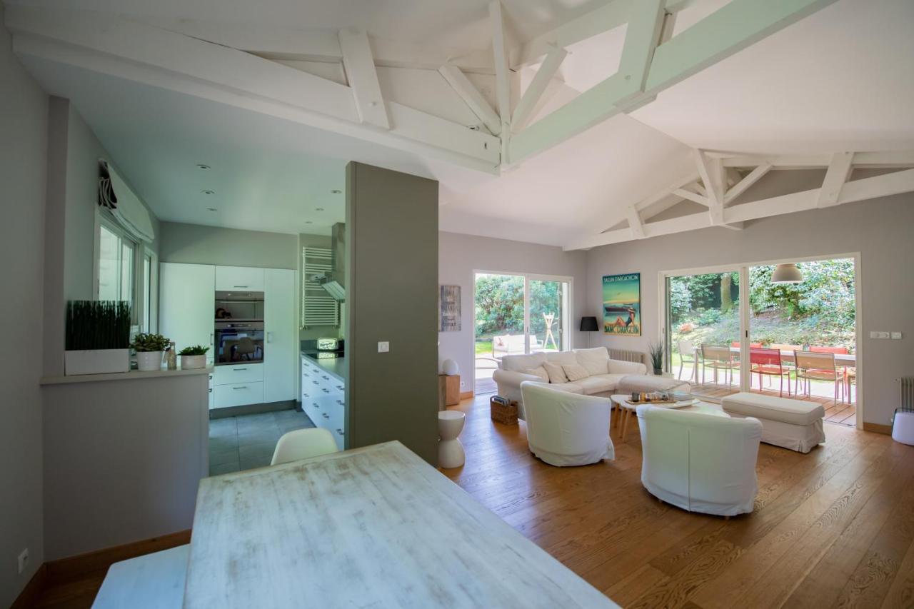 Villa Spacieuse A Arcachon, Proche Plages, Jardin 외부 사진